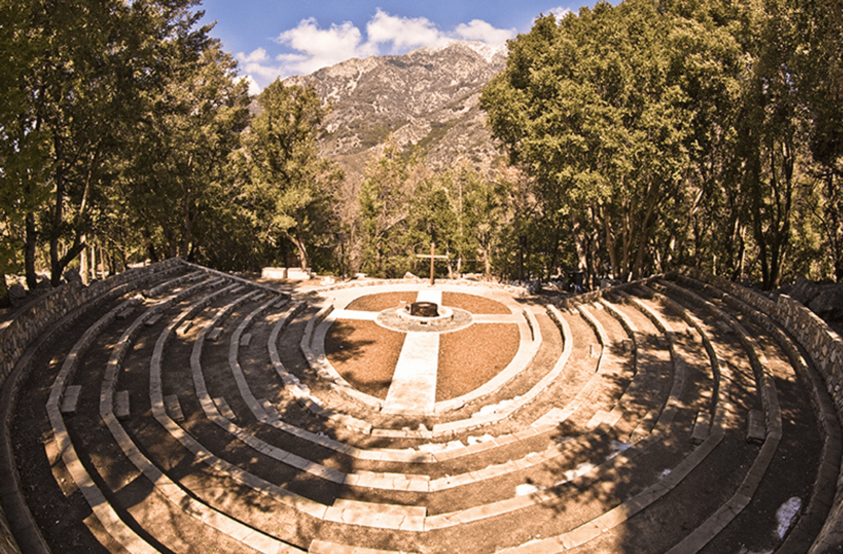 Outdoor amphitheater at Forest Home